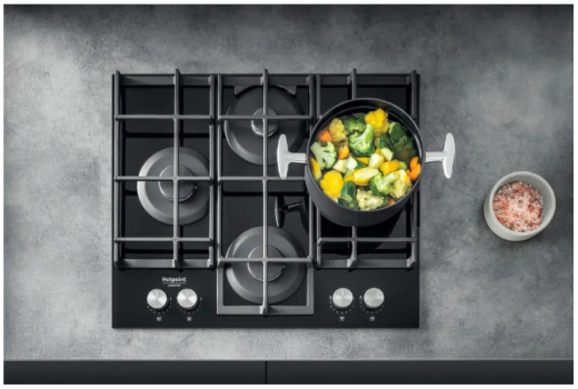 Газова варильна поверхня Hotpoint-Ariston HAGS61FBK - 4