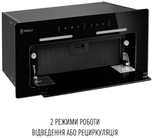 Вытяжка встраиваемая Perfelli NUOVA 6PWRB NERO - 11