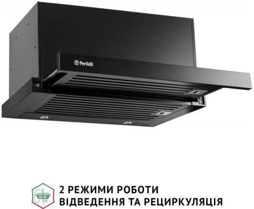 Витяжка телескопічна Perfelli ISEO 6PMF NERO - 8