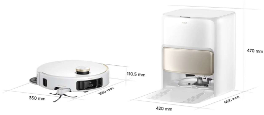 Робот-пилосос з вологим прибиранням Mova V50 Ultra Complete White (RLV72LE-1) - 8