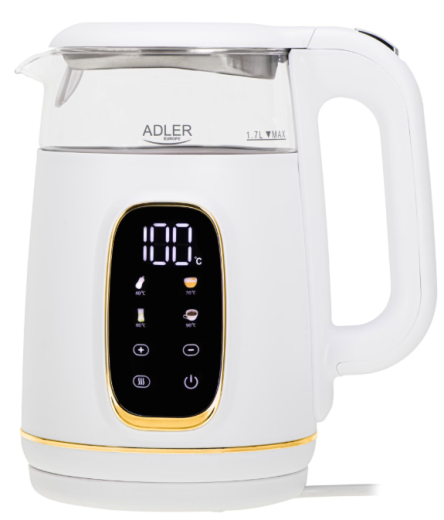 Электрочайник  Adler AD 1305 white/gold - 2