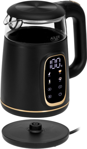Электрочайник  Adler AD 1305 black/gold - 4