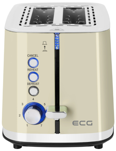 Тостер ECG ST 2766 Vintage Vanilla - 3