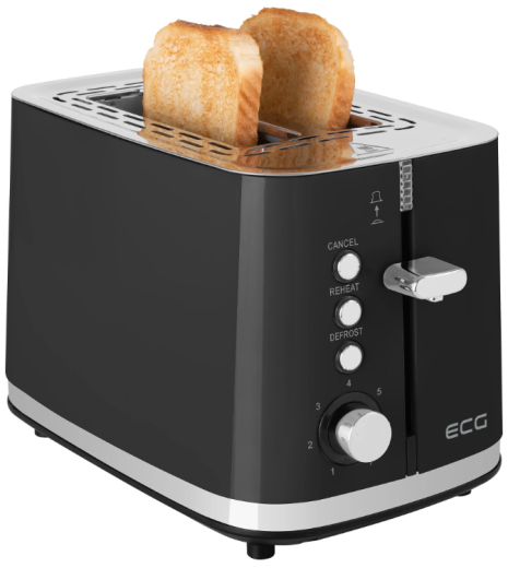 Тостер ECG ST 2768 Timber Black - 5