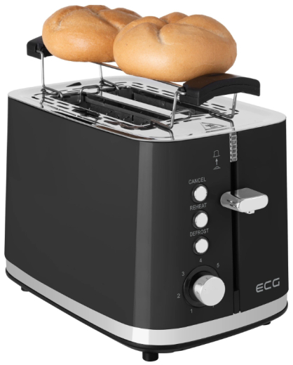 Тостер ECG ST 2768 Timber Black - 7