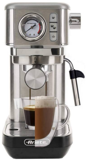 Ріжкова кавоварка еспресо Ariete 1381 Silver (00M138110AR0) - 3