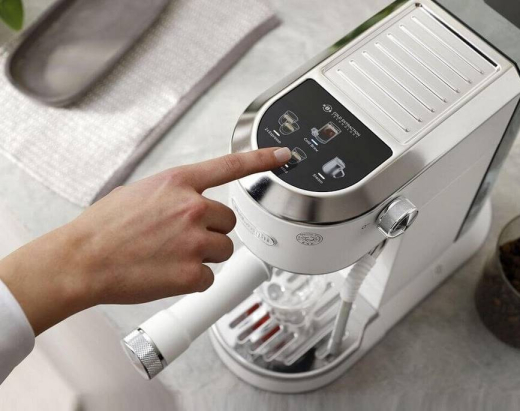 Ріжкова кавоварка еспресо Delonghi Dedica Duo EC 890.WI - 7