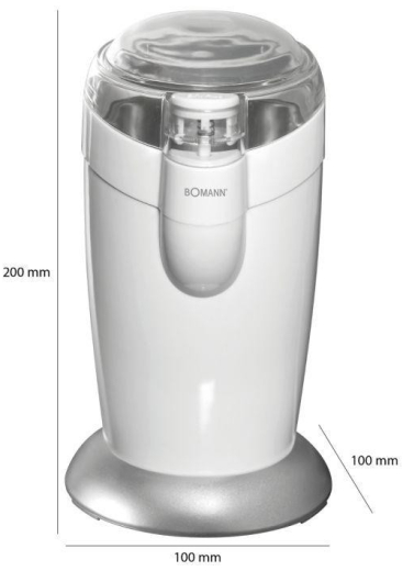 Кавомолка електрична Bomann KSW 446 CB - 2