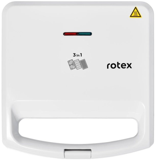 Мультимейкер (Бутербродниця-Вафельниця-Гриль) Rotex RSM220-W - 1
