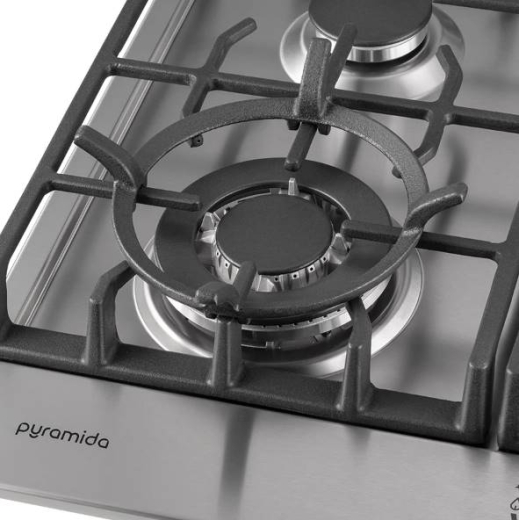 Варильна поверхня газова Pyramida PFX 643 Inox Luxe (6207553) - 3
