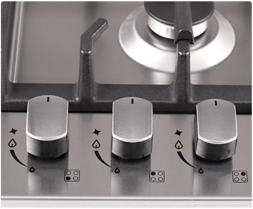 Газова варильна поверхня Pyramida PFX 643 Inox Luxe (6207553) - 3