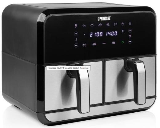Фритюрница PRINCESS Double Basket Airfryer Black - 1