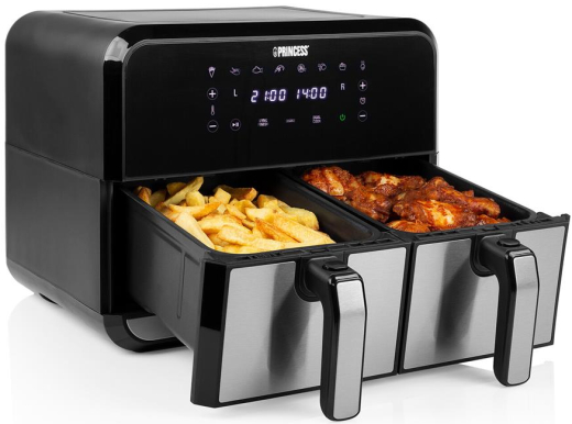 Фритюрница PRINCESS Double Basket Airfryer Black - 3