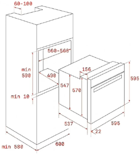 Духовка електрична Teka HRB 6400 VN (111010016) - 5