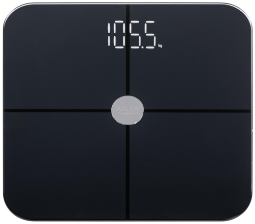 Ваги підлогові електронні Adler Adler Smart - FitGo App AD 8187 Black - 1