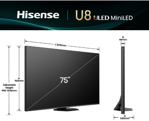 Телевизор HISENSE 75U8Q - 7