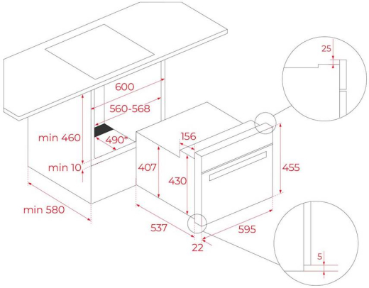 Духова шафа Teka HLC 8440 C FBK (111160028) - 6