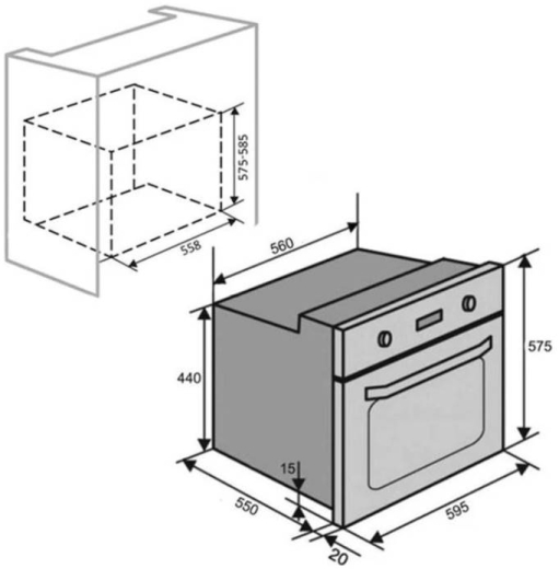 Духовка електрична LUXELL B66-LXSF3CMB - 7