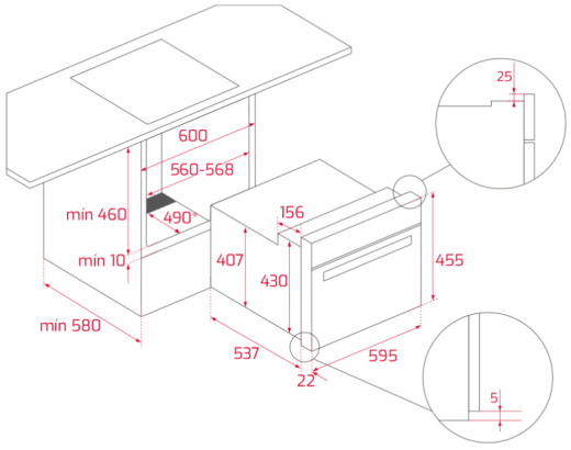 Духовка електрична Teka HLC 840 White (41531024) - 3