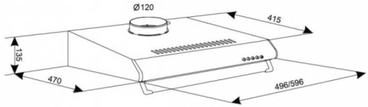 Витяжка пласка Eleyus BONA II LED SMD 50 IS - 4
