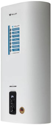 Водонагреватель (бойлер) электрический накопительный Willer EV80DRI Grand Digital - 2