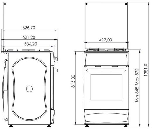 Газовая плита GRUNHELM G4FM5611W - 6