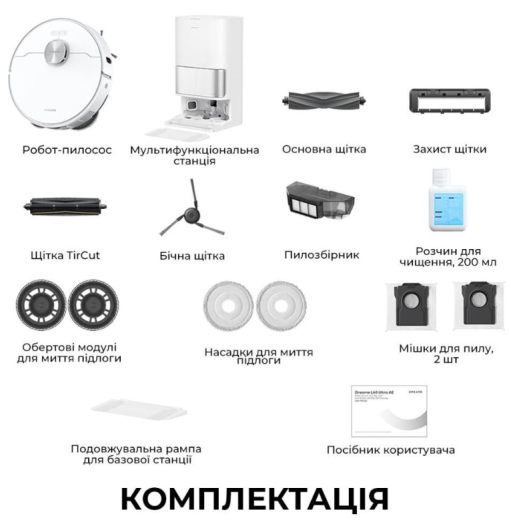 Робот-пылесос с влажной уборкой Dreame L40 Ultra AE White (RLL77SE) - 2