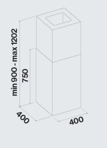 Вытяжка декоративная Falmec MIRA Plus Black Isola 40 (800) (CMFI40.E14P2#EUN490F) - 2
