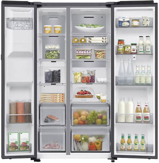 Холодильник з морозильною камерою Samsung RS90F66BEFEO - 7