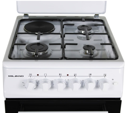 Комбинированная плита MILANO ML50 E21 White - 3