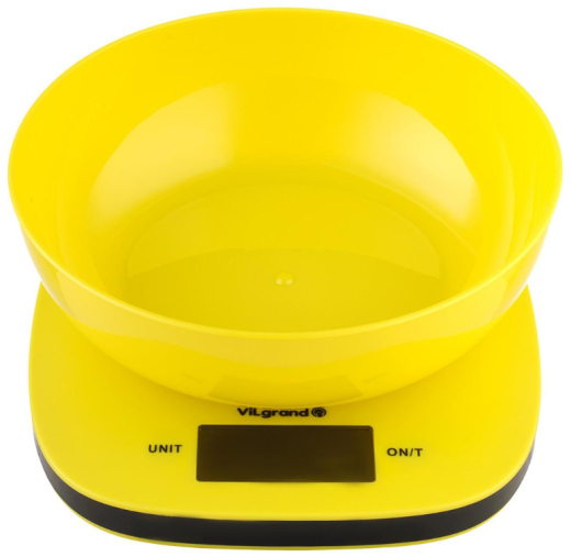 Ваги кухонні електронні ViLgrand VKS-517_yellow - 1