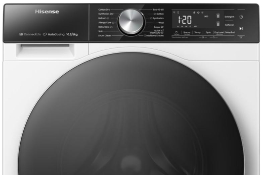 Прально-сушильна машина автоматична Hisense WD5S1045BW - 4