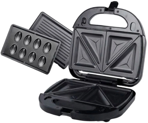 Мультимейкер (гриль-бутербродниця-горішниця) Prime Technics PMM 375 B - 4