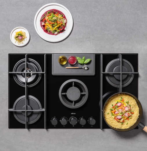 Газовая варочная поверхность Elica NIKOLATESLA FLAME EVO BL/A/88 - 2