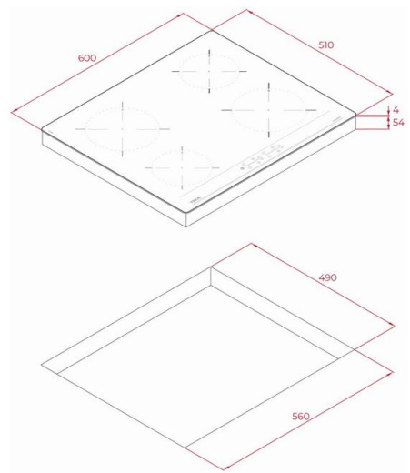 Электрическая варочная поверхность Teka IBC 64000 BK MSS (112520007) - 7