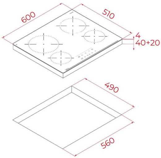 Электрическая варочная поверхность Teka TBC 64010 TTC (112550014) - 6
