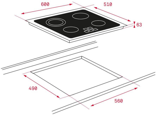 Электрическая варочная поверхность Teka TZ 6415 (40239040) - 2