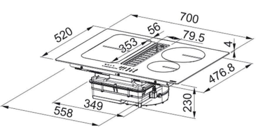 Индукционная варочная поверхность Franke FSM 709 HI LL KIT (340.0678.204) - 3