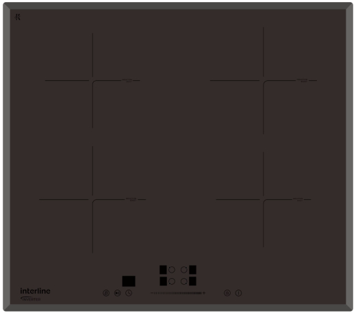 Индукционная варочная поверхность Interline HIV 767 SIT BA Pure Black - 1