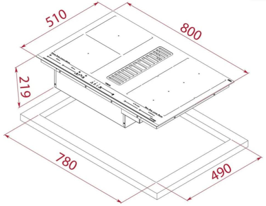Индукционная варочная поверхность Teka MasterSense Air AFF 87601 MST (112730000) - 5