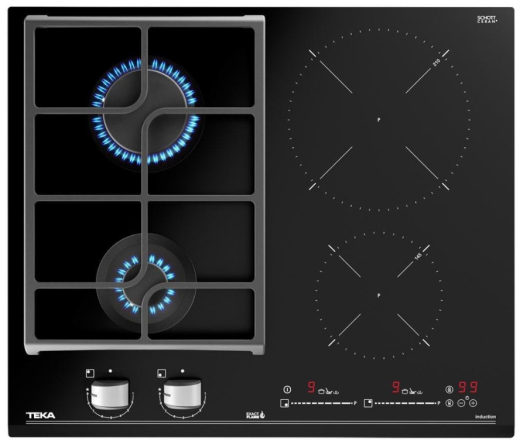 Комбинированная варочная поверхность Teka HYBRID JZC 64322 ABN BLACK (112570132) - 1
