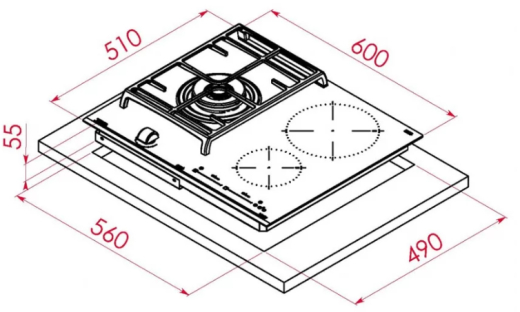 Комбинированная варочная поверхность Teka JZC 63312 ABN BK (112570149) - 6