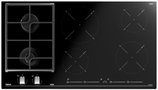 Комбинированная варочная поверхность Teka JZC 96324 ABN BK (112570150) - 1