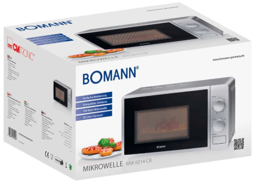 Мікрохвильовка Bomann MW 6014 CB Silver - 5