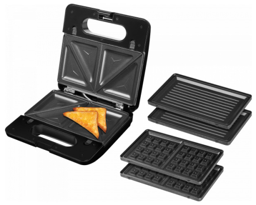 Мультимейкер (вафельниця-бутербродниця-гриль) ECG S 3173 - 3