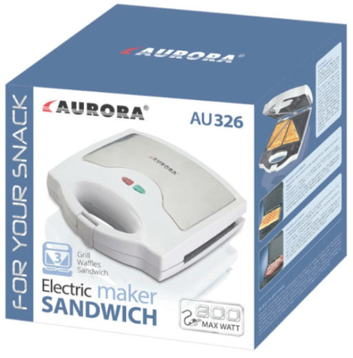 Мультимейкер (бутербродница-вафельница-гриль) Aurora AU 326 - 3