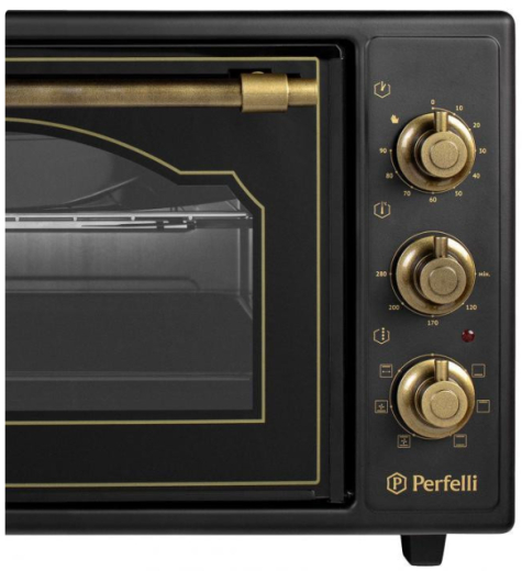 Духовка настільна Perfelli LAGGIO 37 BLACK RETRO - 5