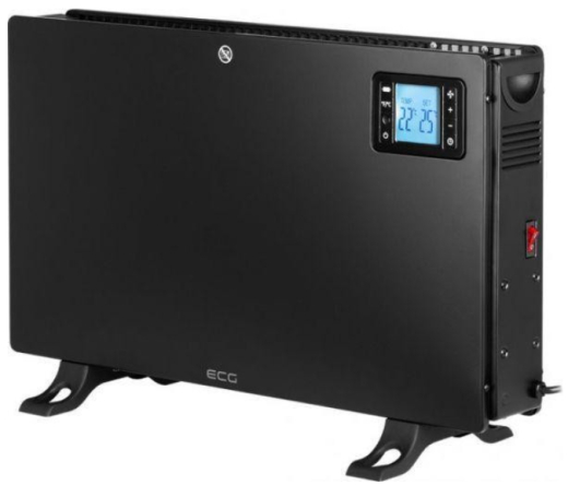 Обогреватель ECG TK 2080 DR Black - 1