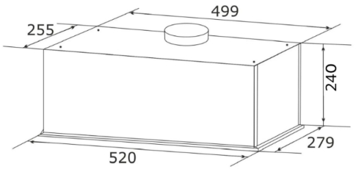Витяжка вбудована GRANADO Palamos 2613-700 Inox - 3