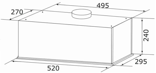 Витяжка вбудована GRANADO Palamos 4613-1200 Black glass - 3